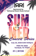 Rehearsal Room Concert Series -  Adult / 21+ (July 25th) SUMMER 2026